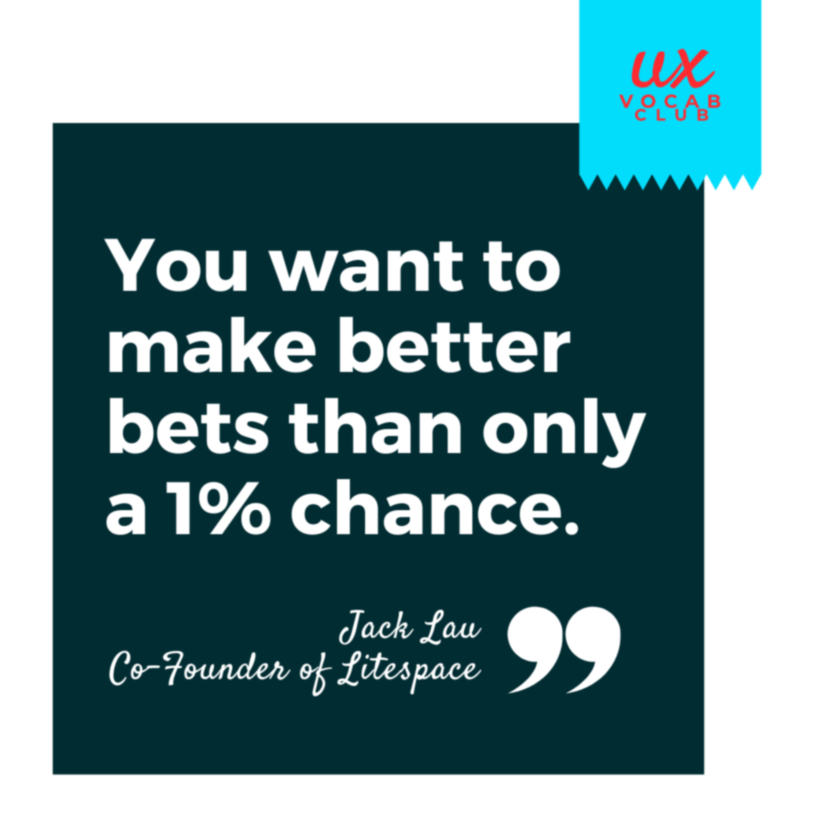 Quote from Jack Lau, Co-founder of Litespace
