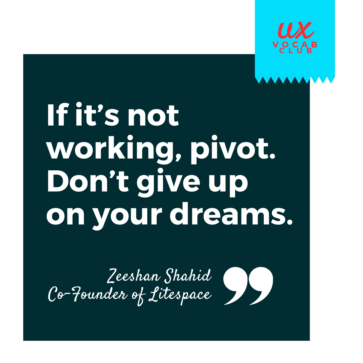 Quote from Zeeshan Shahid, Co-founder of Litespace